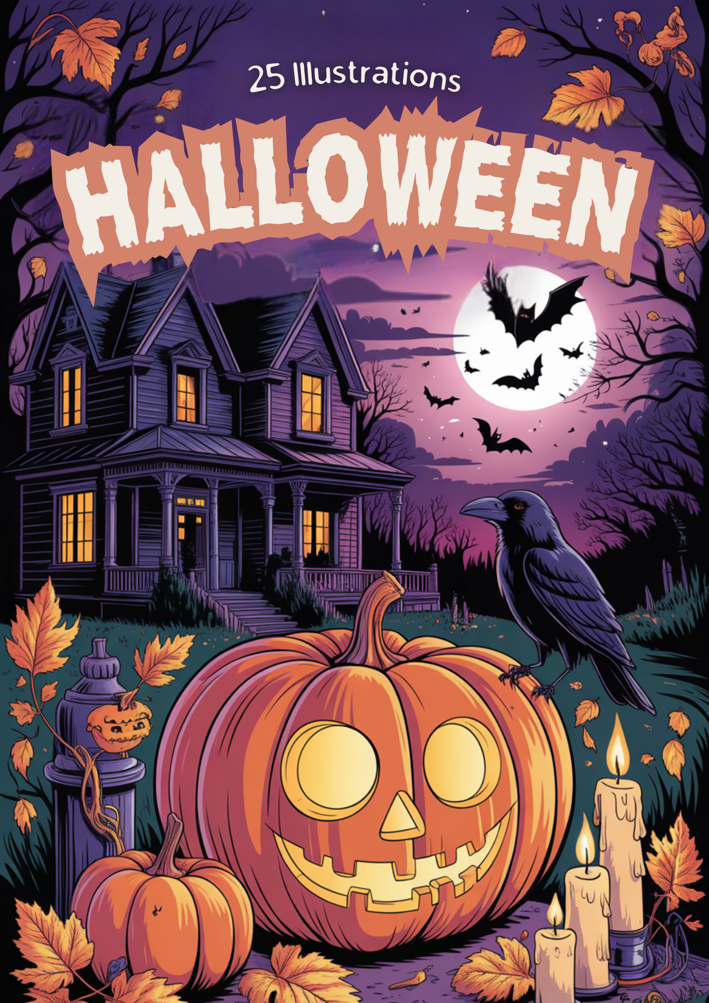 Halloween – Livre de Coloriage Anti-Stress | Buvard Offert