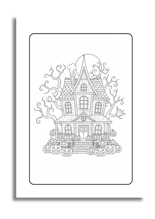 Un Halloween à Colorier – 25 Illustrations Envoûtantes