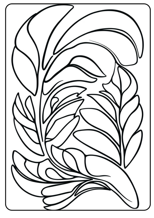 Esprit floral – 25 fleurs abstraites à Colorier