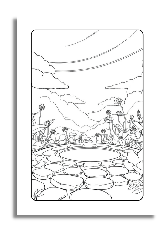 Monde Féérique – 25 Illustrations Magiques à Colorier