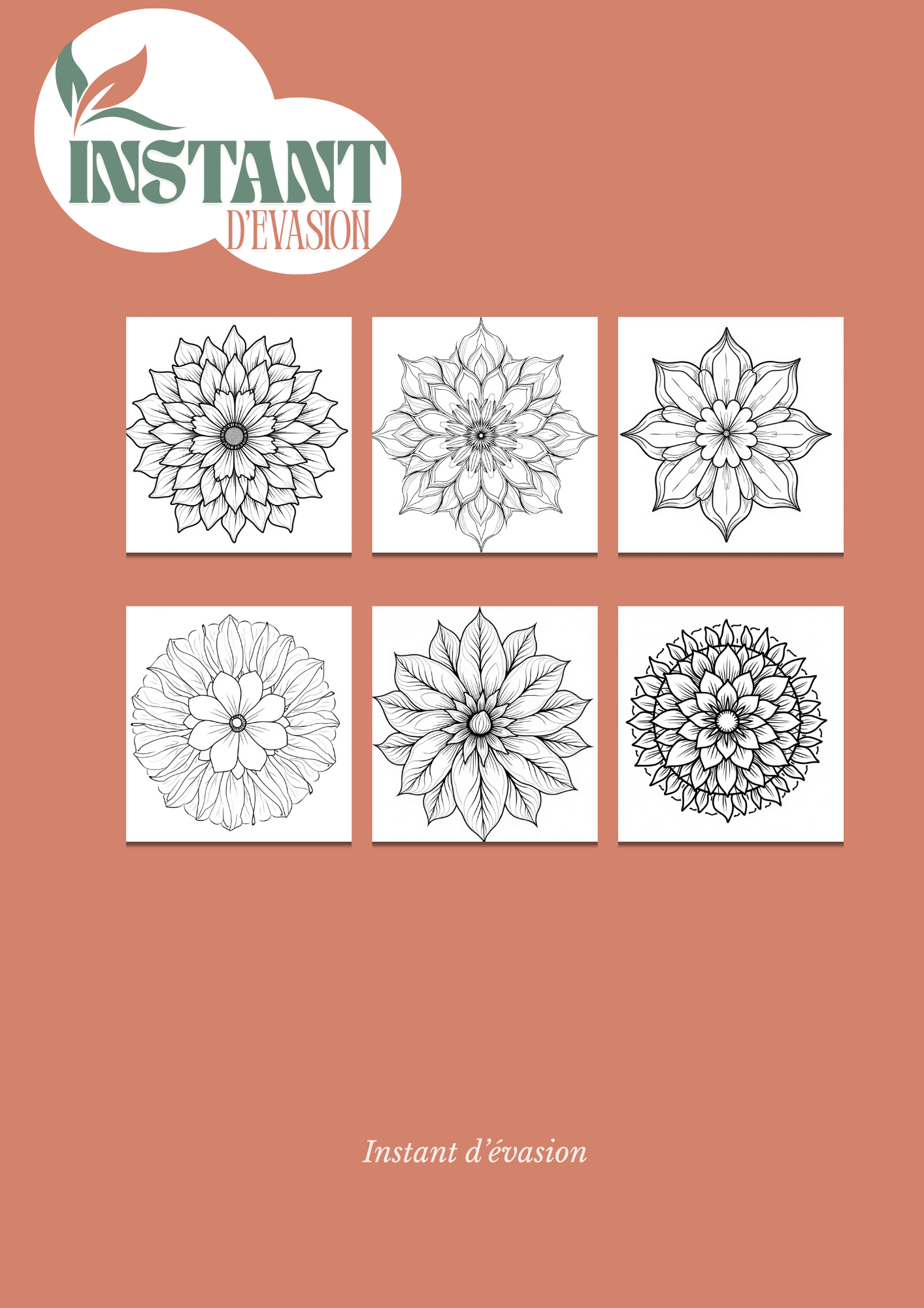 Mandalas Fleuris – 25 Dessins Apaisants à Colorier