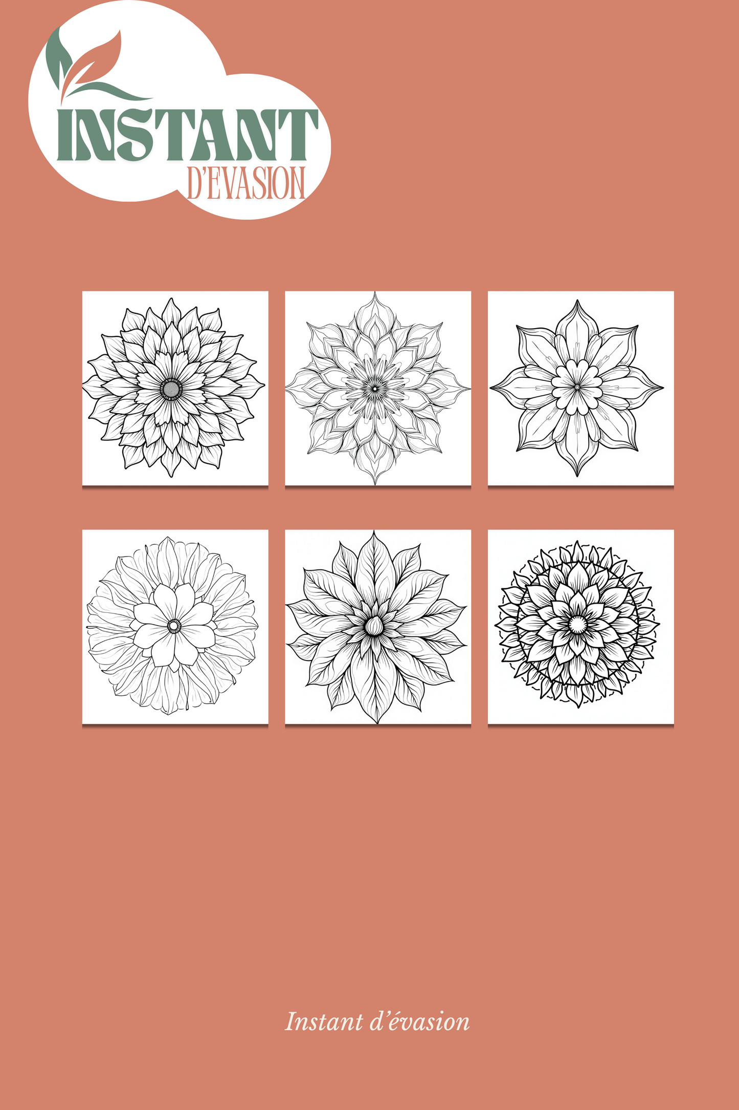 Mandalas Fleuris – Livre de Coloriage Anti-Stress pour Adultes | Buvard Offert
