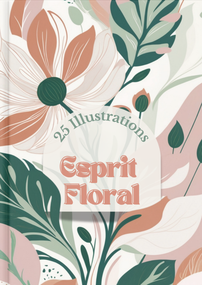 Esprit floral – 25 fleurs abstraites à Colorier