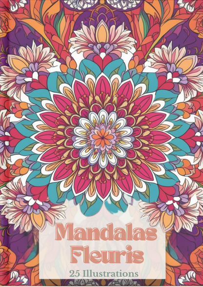 Mandalas Fleuris – 25 Dessins Apaisants à Colorier