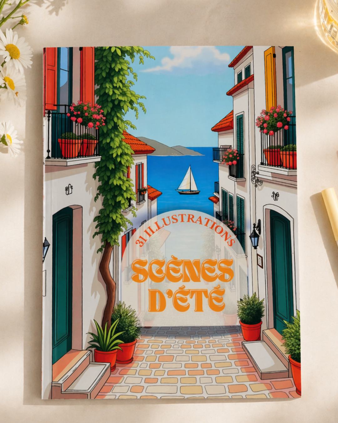 Livre de coloriage Été — 31 pauses pour recharger vraiment
