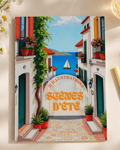 Livre de coloriage Été — 31 pauses pour recharger vraiment