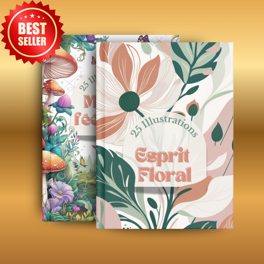 Duo créatif | Livres de Coloriage Anti-Stress | Buvard Offert