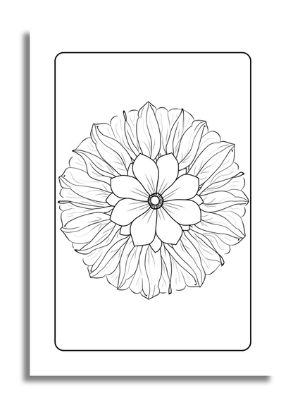 Mandalas Fleuris – 25 Dessins Apaisants à Colorier