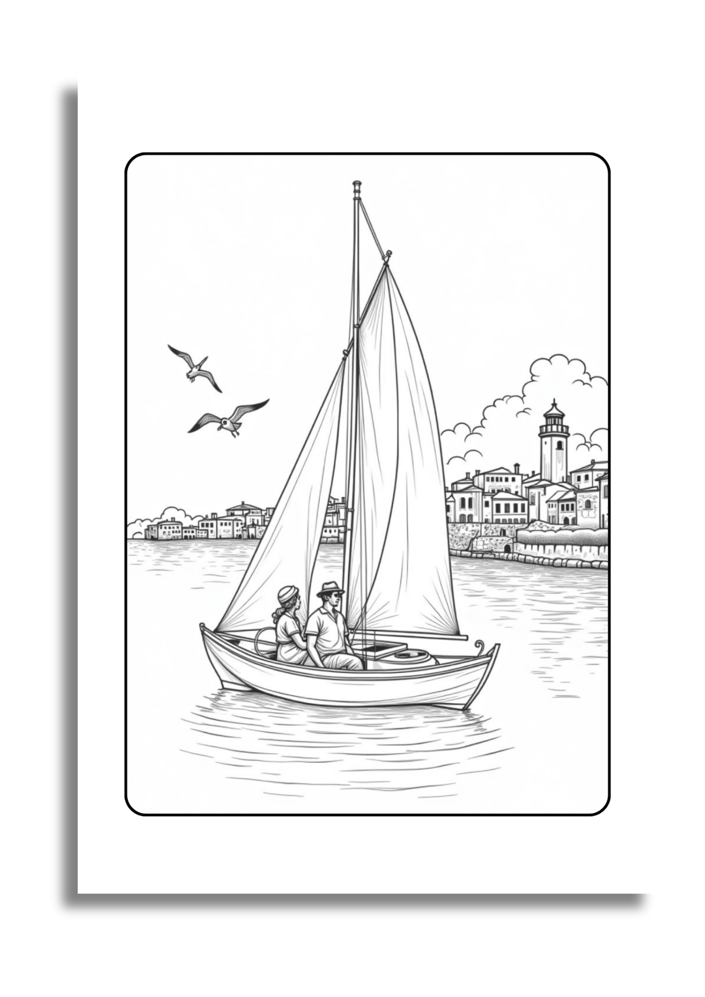 Paysages et scènes d'été – 25 Illustrations à Colorier