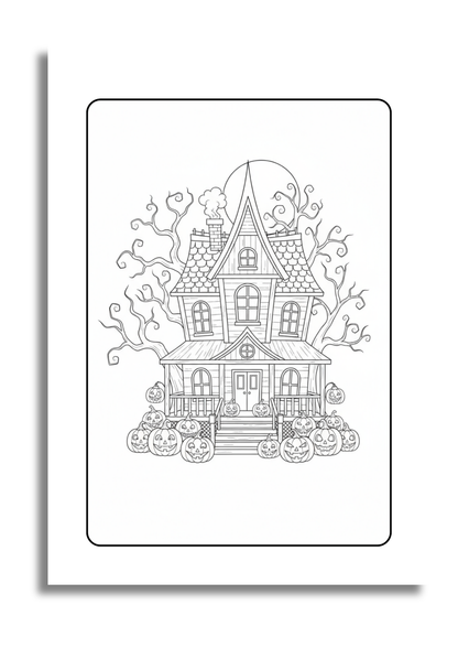 Un Halloween à Colorier – 25 Illustrations Envoûtantes