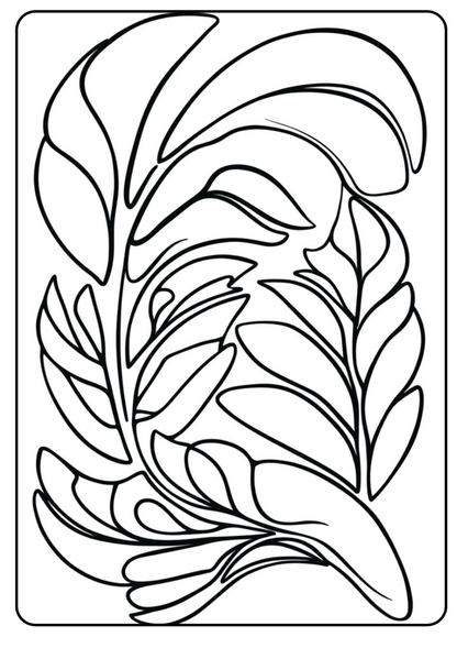 Esprit floral – 25 fleurs abstraites à Colorier