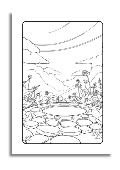 Monde Féérique – 25 Illustrations Magiques à Colorier