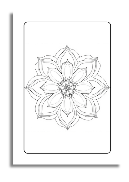 Mandalas Fleuris – 25 Dessins Apaisants à Colorier