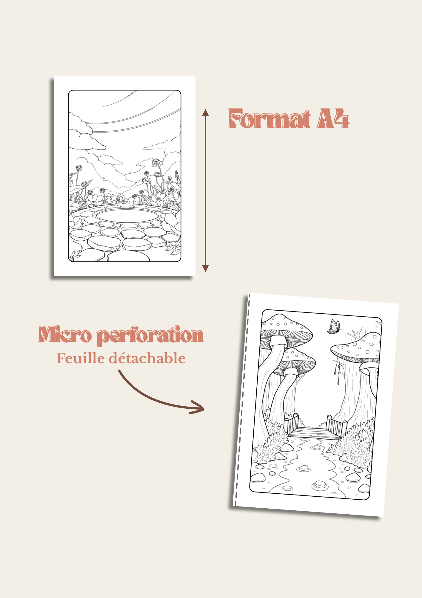 Monde Féérique – 25 Illustrations Magiques à Colorier