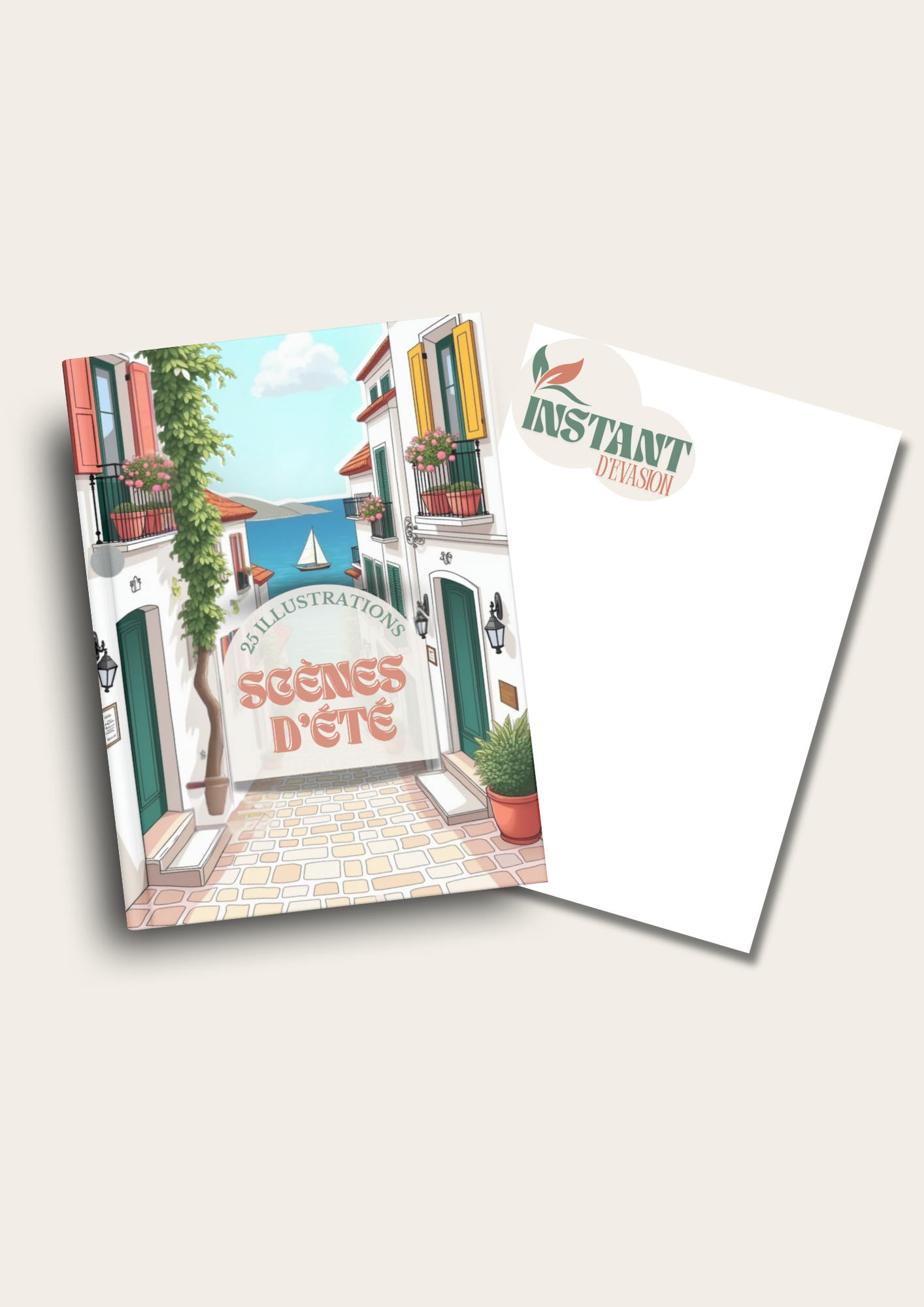 Paysages et scènes d'été – 25 Illustrations à Colorier