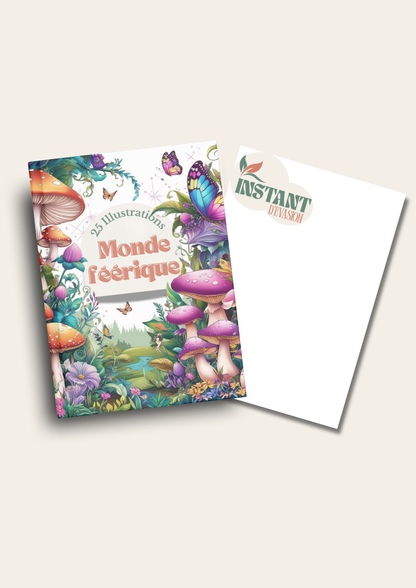 Monde Féérique – 25 Illustrations Magiques à Colorier