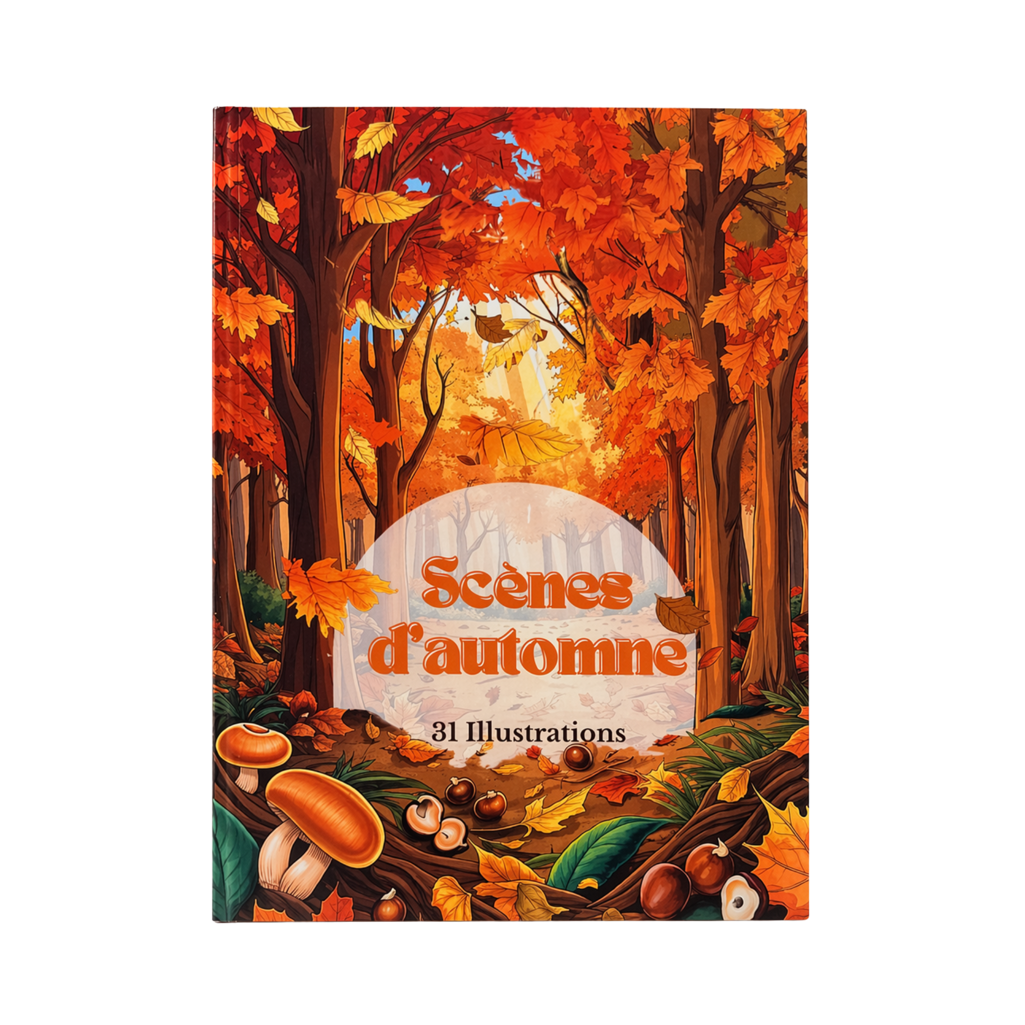 Livre de coloriage - scènes d'automne