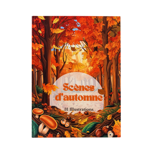 Livre de coloriage - scènes d'automne