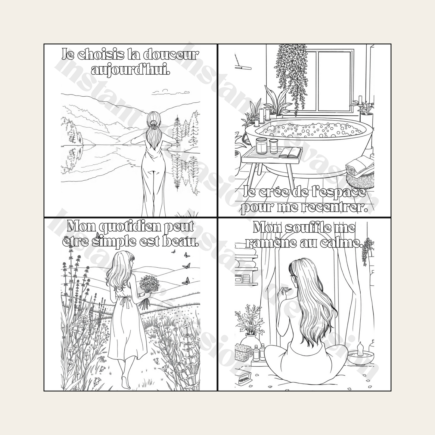 Pack 5 Livres de Coloriage Anti-Stress | Buvard Offert