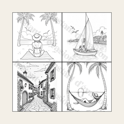 Pack 5 Livres de Coloriage Anti-Stress | Buvard Offert